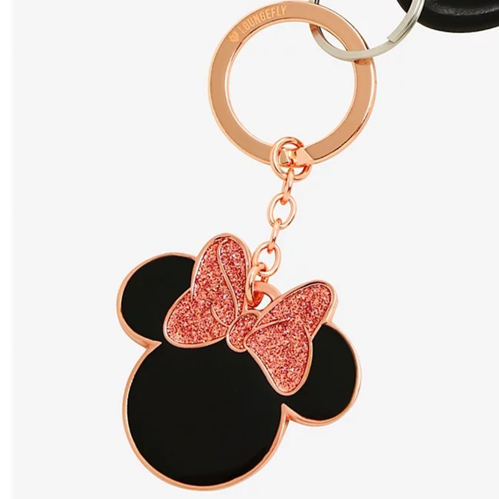 Disney Minnie Mouse Rose Gold Keychain